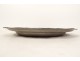 Round pewter dish with monogram hallmark late 18th century