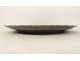 Round pewter dish with monogram hallmark late 18th century