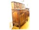 Provençal sideboard with sliding Louis XV walnut carved flowers knots 18th century