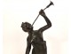 Bronze sculpture goddess Aphrodite Venus naked naiad trumpet 18th century