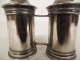 Pair of holy oil bulbs in solid silver Farmers Generals 18th century