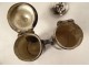 Pair of holy oil bulbs in solid silver Farmers Generals 18th century