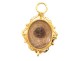 Golden brass hair medallion Monseigneur de Quélen Archbishop Paris 19th century