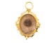 Golden brass hair medallion Monseigneur de Quélen Archbishop Paris 19th century