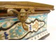 Enameled bronze chocolate box box Maison Boissier Napoléon III 19th century