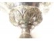 Old silver metal censer shells foliage church 19th century