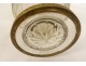 Large Empire vase Baccarat crystal gilt brass garlands Napoleon III 19th century