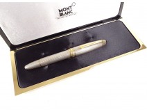 Montblanc Meisterstuck 146 fountain pen 18K gold nib 925 silver box 20th century