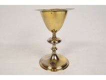 Chalice paten silver vermeil Minerva goldsmith Poussielgue-Rusand late 19th century