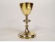 Chalice paten silver vermeil Minerva goldsmith Poussielgue-Rusand late 19th century