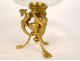 Neo-Gothic gilded bronze chimera crystal cup Baccarat NapIII 19th century