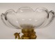Neo-Gothic gilded bronze chimera crystal cup Baccarat NapIII 19th century