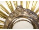 Monstrance monstrance gilded silvered bronze cherubs wheat grapes lamb 19th century