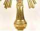 Monstrance monstrance gilded silvered bronze cherubs wheat grapes lamb 19th century