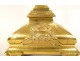 Monstrance monstrance gilded silvered bronze cherubs wheat grapes lamb 19th century