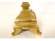 Monstrance monstrance gilded silvered bronze cherubs wheat grapes lamb 19th century