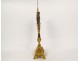 Monstrance monstrance gilded silvered bronze cherubs wheat grapes lamb 19th century