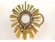 Monstrance monstrance gilded silvered bronze cherubs wheat grapes lamb 19th century