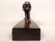 Art Deco walking panther wood animal sculpture signed 20th century