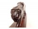 Art Deco walking panther wood animal sculpture signed 20th century