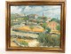 HSP painting Robert Lemercier Provençal landscape village South France Midi 20th