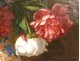 Large HST Georges Deully still life peonies vase jewelry box 1876