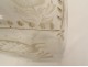Bottle blown glass bottle engraved flowers character Holland 18th century