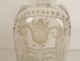 Bottle blown glass bottle engraved flowers character Holland 18th century