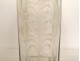 Bottle blown glass bottle engraved flowers character Holland 18th century