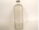 Bottle blown glass bottle engraved flowers character Holland 18th century