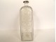 Bottle blown glass bottle engraved flowers character Holland 18th century