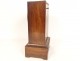 Charles X terminal clock rosewood marquetry flowers fountain 19th century