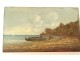 HSP marine painting Victor Philipsen seaside boat coast Brittany 19th century