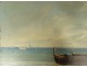 HSP marine painting Victor Philipsen seaside boat coast Brittany 19th century