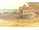 HSP marine painting Victor Philipsen seaside boat coast Brittany 19th century