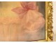 Large HST portrait of elegant woman Marguerite Jacquelin golden frame 19th century