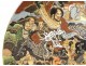 Dish Satsuma Kyoto Choshuzan dragon landscape Jissei Yoshisada Japan Meiji