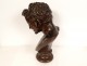 Satyr bronze bust sculpture Fauna of Vienne foundry Chapal Auray 20th century