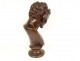 Satyr bronze bust sculpture Fauna of Vienne foundry Chapal Auray 20th century