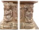Old oak book paper press carved cherubs putti cherubs 1670