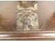 Old oak book paper press carved cherubs putti cherubs 1670