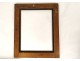 Marquetry frame elm burl blackened wood palmettes foliage 19th century