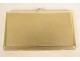 14K 585 yellow gold business card case sapphire cabochon 20th century