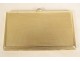 14K 585 yellow gold business card case sapphire cabochon 20th century