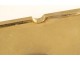 14K 585 yellow gold business card case sapphire cabochon 20th century