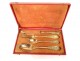 Cutlery 4PC silver vermeil Old Man Vital-Antoine Cardeilhac Empire 19th