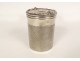 Travel kit kettledrum solid silver bottle Minerva Aucoc Aîné 19th century