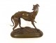 Bronze sculpture Alfred Barye dog Foy Greyhound with Fly 19th century animal