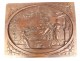 Pair of carved wooden panels Toilet Birth Venus de Vinci Servet 20th