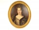 HST oval portrait Marie Anne de Bourbon Mademoiselle de Blois Conti XVIIIth